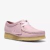 Wallabee pour femme en cuir rose pâle