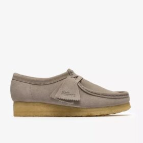 Wallabee pour femme en daim gris pâle