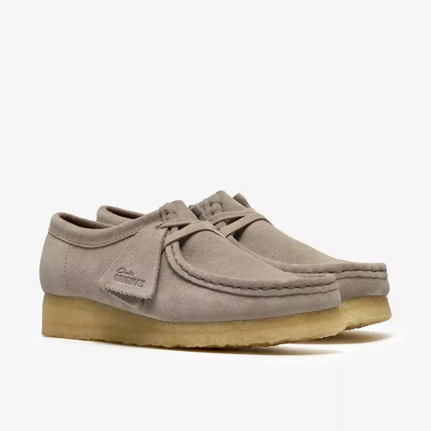 Wallabee pour femme en daim gris pâle Wallabee pour femme en daim gris pâle