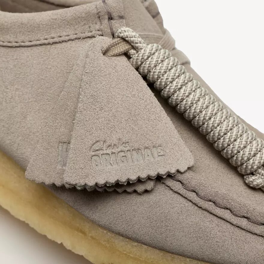 Wallabee pour femme en daim gris pâle Wallabee pour femme en daim gris pâle