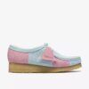 Wallabee pour femme, rayures bleu pâle et rose Wallabee pour femme, rayures bleu pâle et rose