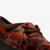 Wallabee pour femme. Wallabees marron à imprimé vache Wallabee pour femme. Wallabees marron à imprimé vache