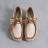 Wallabee pour homme en cuir blanc mélangé Wallabee pour homme en cuir blanc mélangé