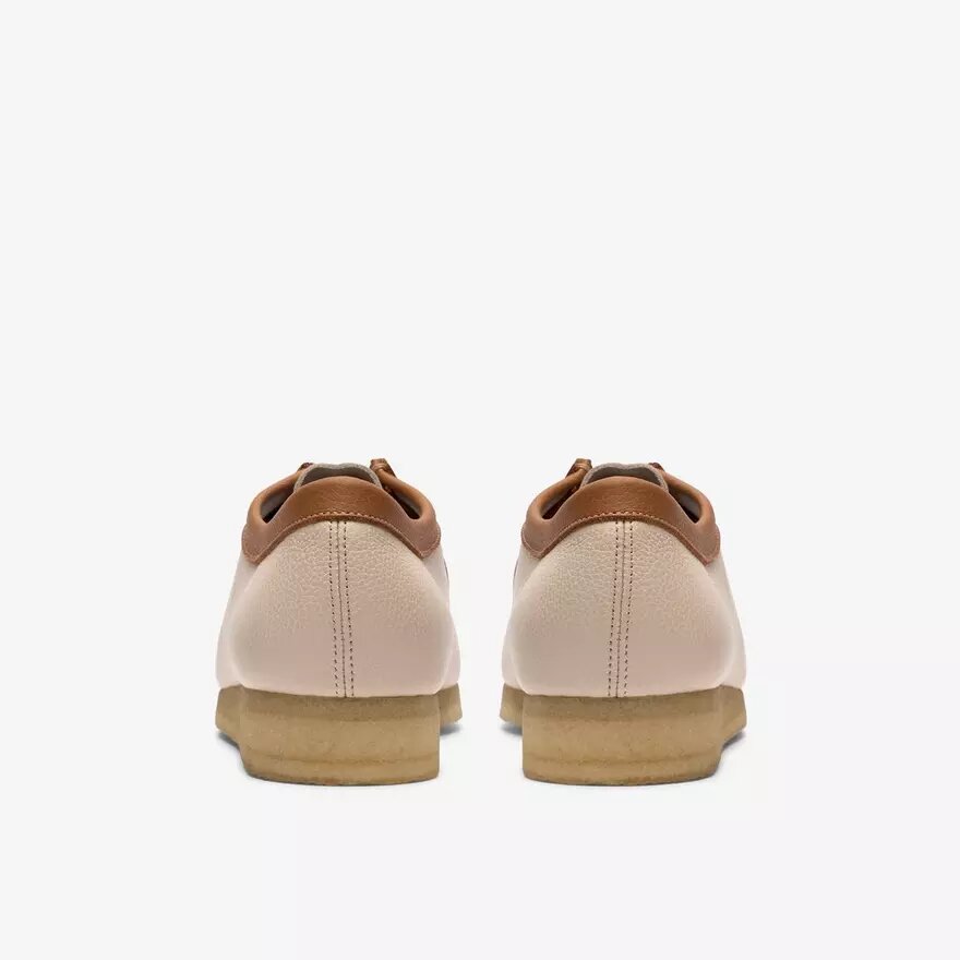 Wallabee pour homme en cuir blanc mélangé Wallabee pour homme en cuir blanc mélangé