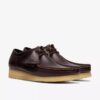 Wallabee pour homme en cuir marron foncé