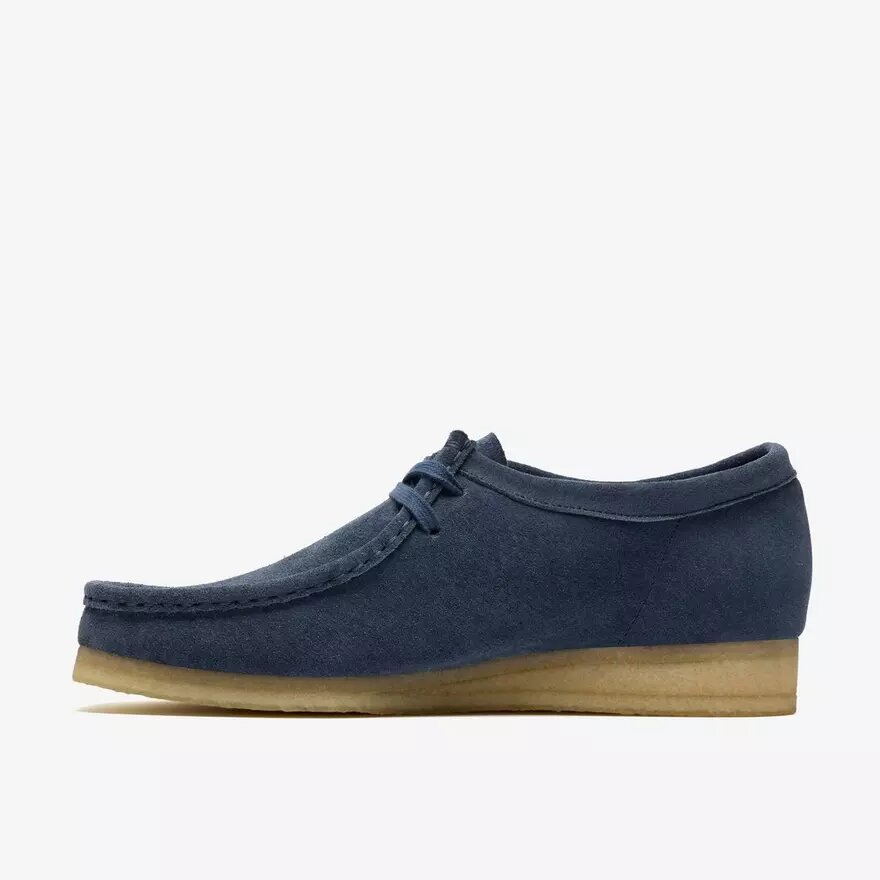 Wallabee pour homme en daim bleu denim Wallabee pour homme en daim bleu denim