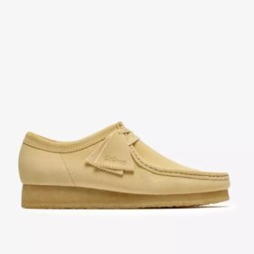 Wallabee pour homme en daim jaune pâle