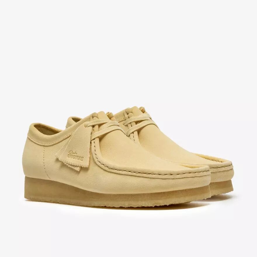 Wallabee pour homme en daim jaune pâle Wallabee pour homme en daim jaune pâle