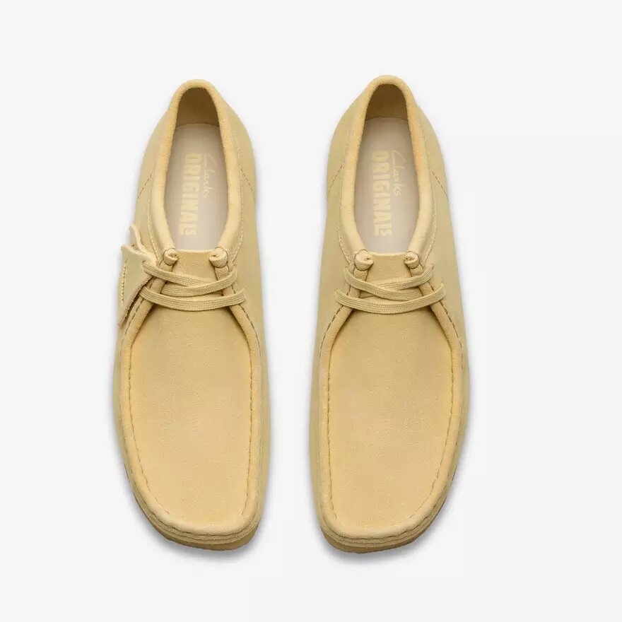 Wallabee pour homme en daim jaune pâle Wallabee pour homme en daim jaune pâle