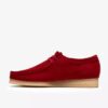 Wallabee pour homme en daim rouge foncé
