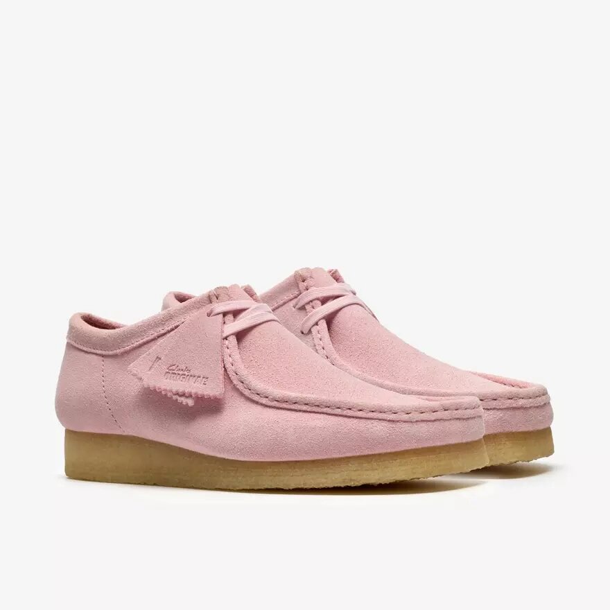 Wallabee pour homme Wallabees en daim rose pâle Wallabee pour homme Wallabees en daim rose pâle