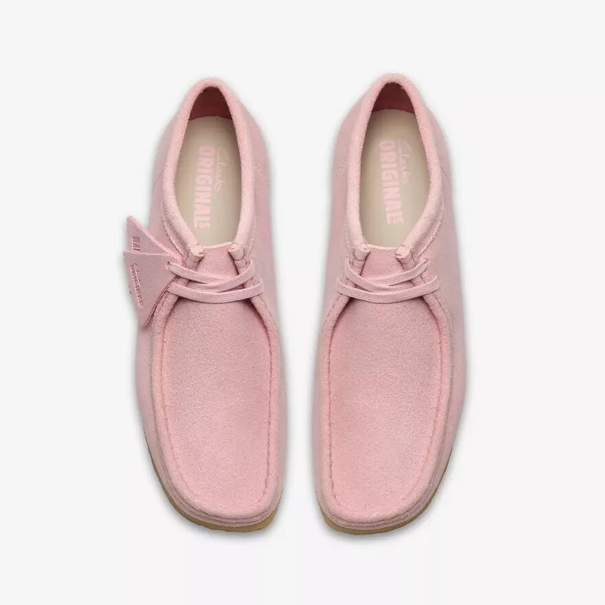 Wallabee pour homme Wallabees en daim rose pâle Wallabee pour homme Wallabees en daim rose pâle