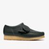 Wallabee Rb pour homme en cuir vert foncé