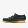 Wallabee Rb pour homme en cuir vert foncé