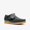Wallabee Rb pour homme en cuir vert foncé
