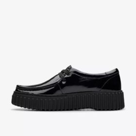 Wallabee Torhill Bee en cuir verni noir pour femme Wallabee Torhill Bee en cuir verni noir pour femme