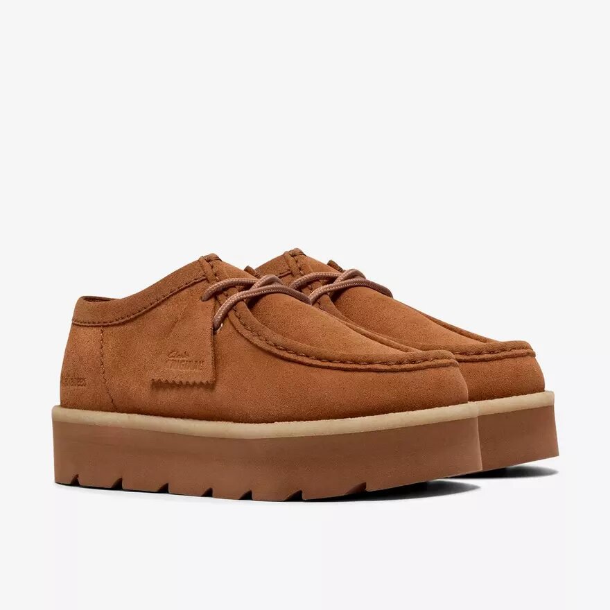 Wallabees Meare Walla Mid en daim beige pour femme Wallabees Meare Walla Mid en daim beige pour femme