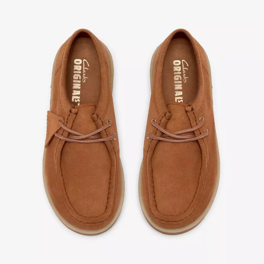 Wallabees Meare Walla Mid en daim beige pour femme Wallabees Meare Walla Mid en daim beige pour femme