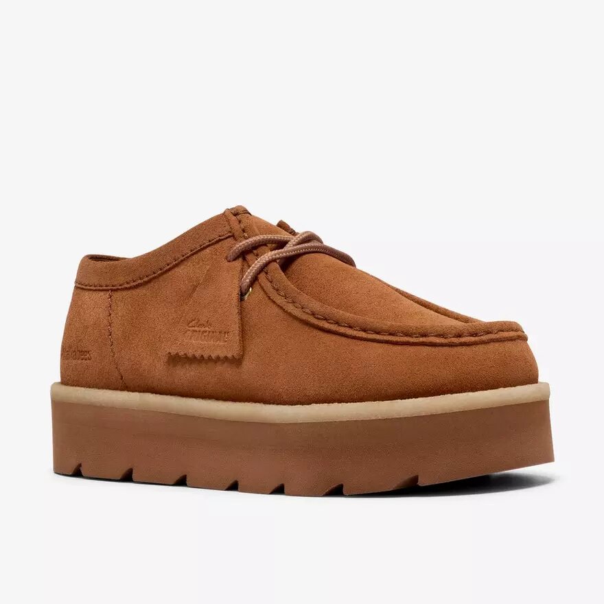 Wallabees Meare Walla Mid en daim beige pour femme Wallabees Meare Walla Mid en daim beige pour femme