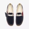 Wallabees pour femme à rayures bleu marine Wallabees pour femme à rayures bleu marine