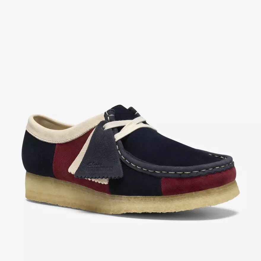 Wallabees pour femme à rayures bleu marine Wallabees pour femme à rayures bleu marine