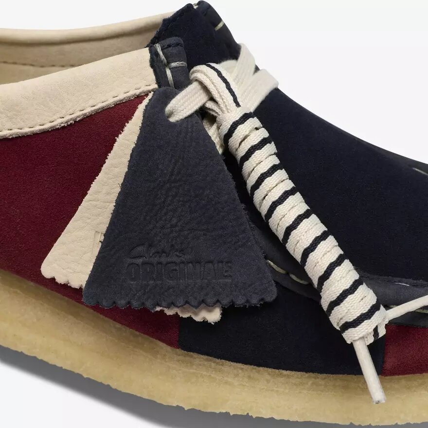 Wallabees pour femme à rayures bleu marine Wallabees pour femme à rayures bleu marine