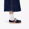 Wallabees pour femme à rayures bleu marine Wallabees pour femme à rayures bleu marine