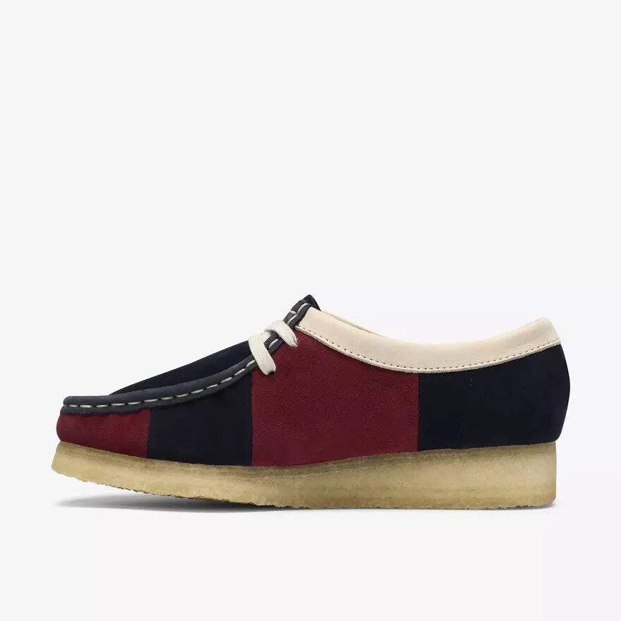 Wallabees pour femme à rayures bleu marine Wallabees pour femme à rayures bleu marine