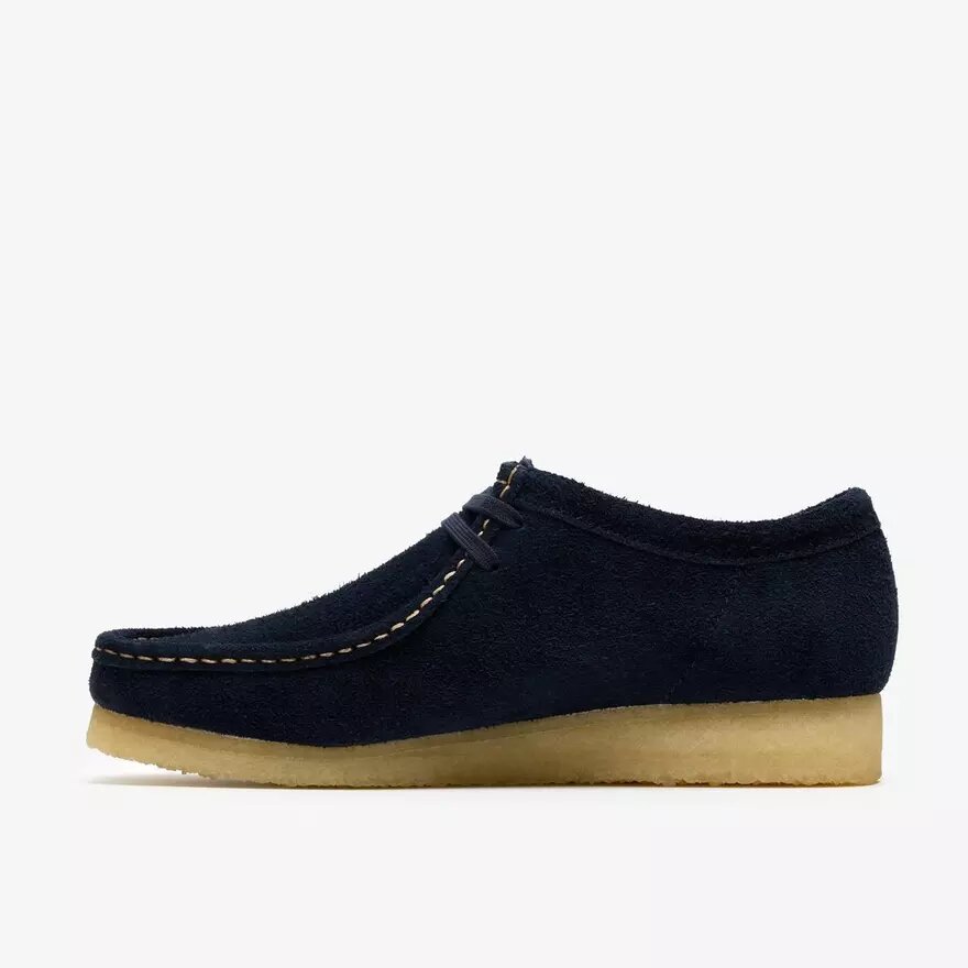 Wallabees pour homme en daim bleu marine Wallabees pour homme en daim bleu marine