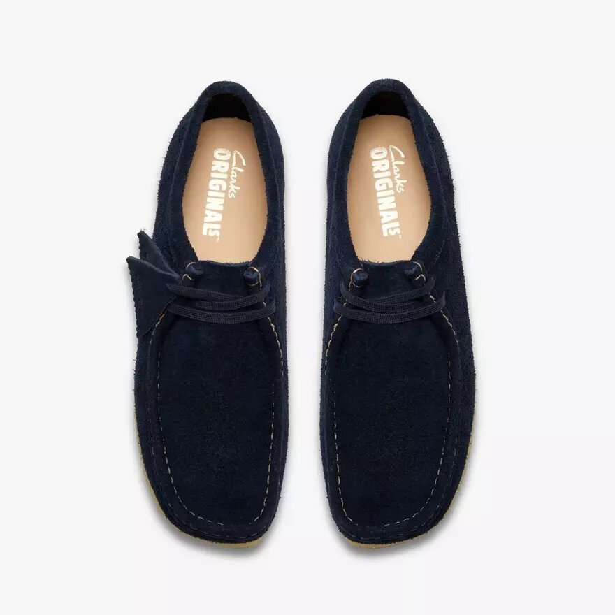 Wallabees pour homme en daim bleu marine Wallabees pour homme en daim bleu marine