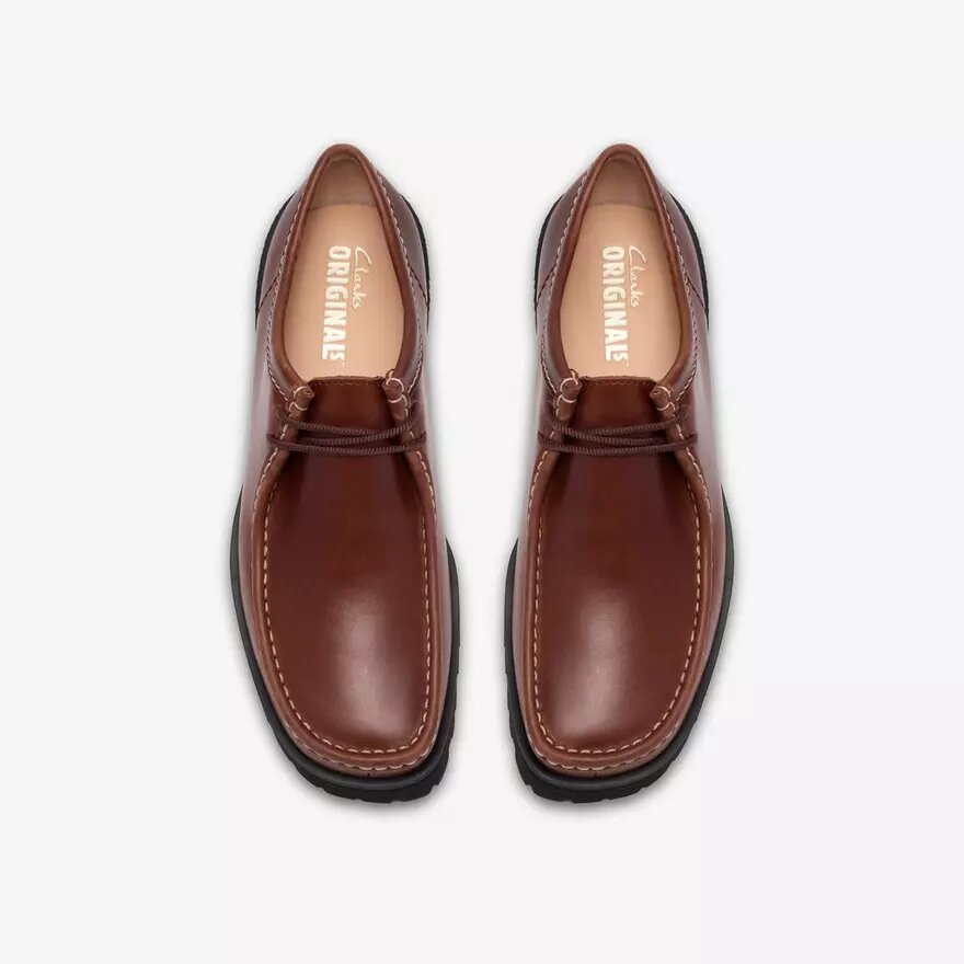 Wallabees Walla Yukoner en cuir marron pour homme Wallabees Walla Yukoner en cuir marron pour homme