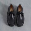 Wallabees Walla Yukoner en cuir noir pour homme Wallabees Walla Yukoner en cuir noir pour homme