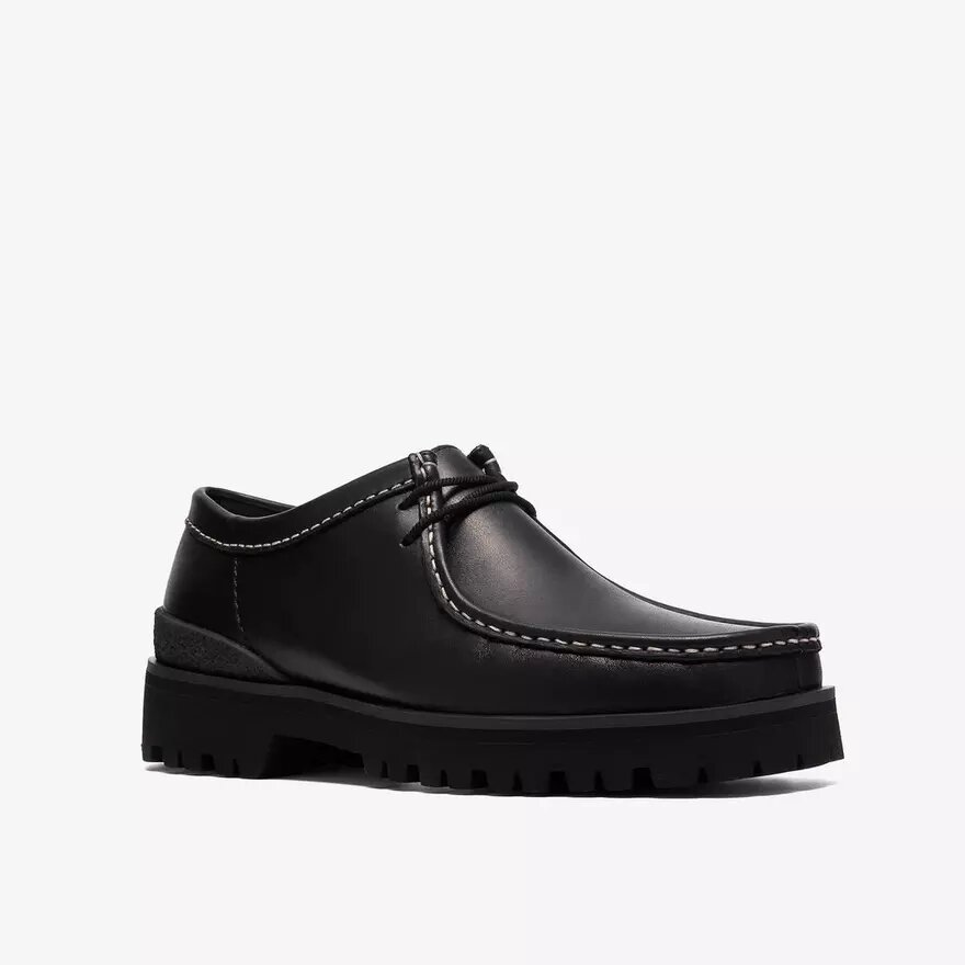 Wallabees Walla Yukoner en cuir noir pour homme Wallabees Walla Yukoner en cuir noir pour homme